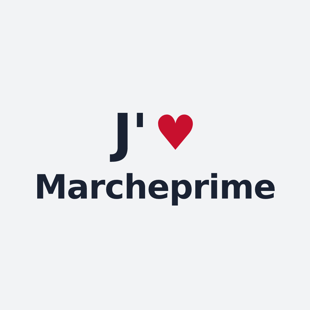 Poster personnalisé Marcheprime — design J'aime Marcheprime