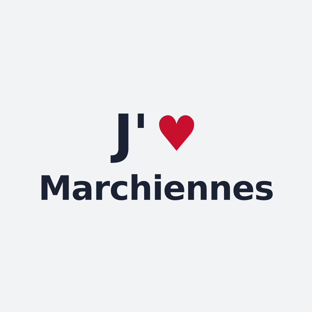 Poster personnalisé Marchiennes — design J'aime Marchiennes