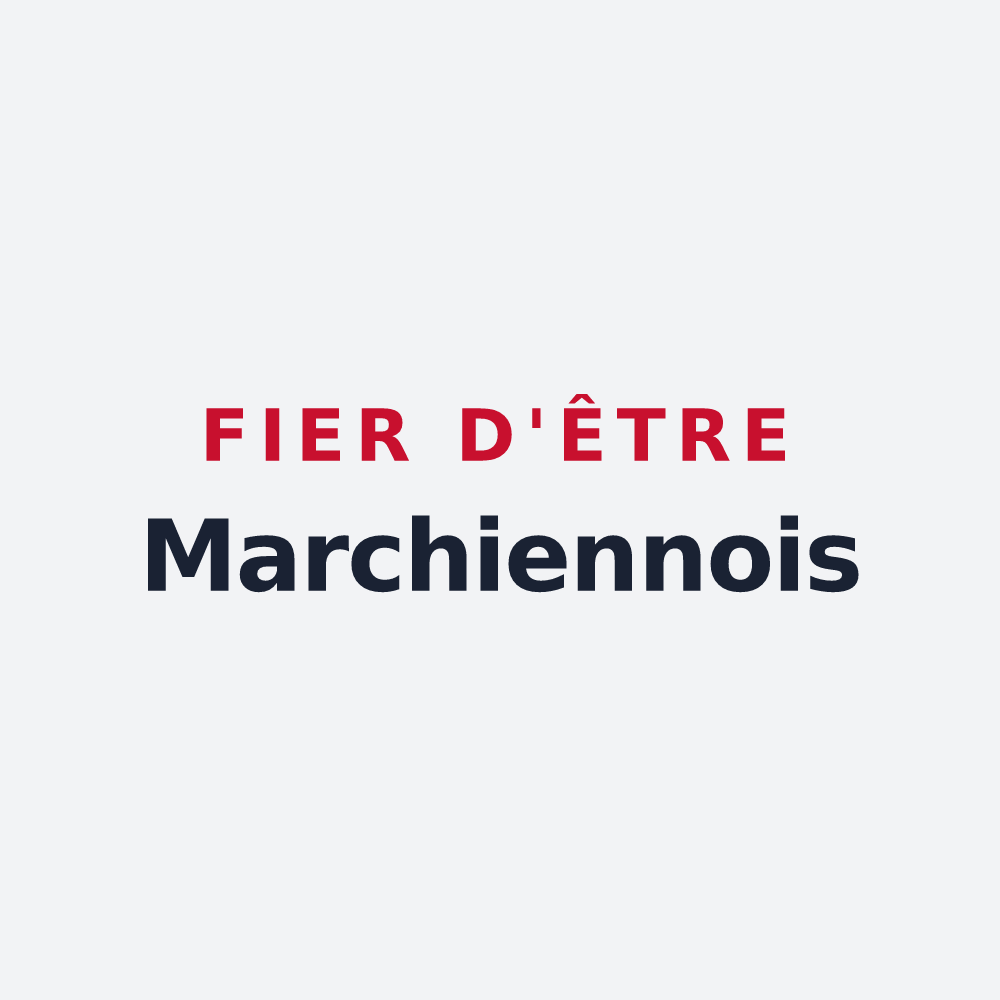 Poster « Fier d'être Marchiennois » — design pour Marchiennes