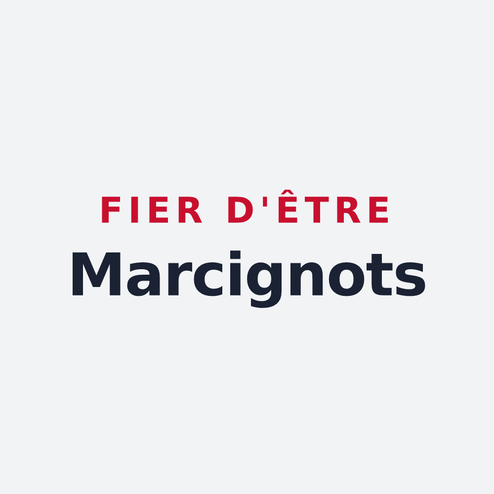 Poster « Fier d'être Marcignots » — design pour Marcigny