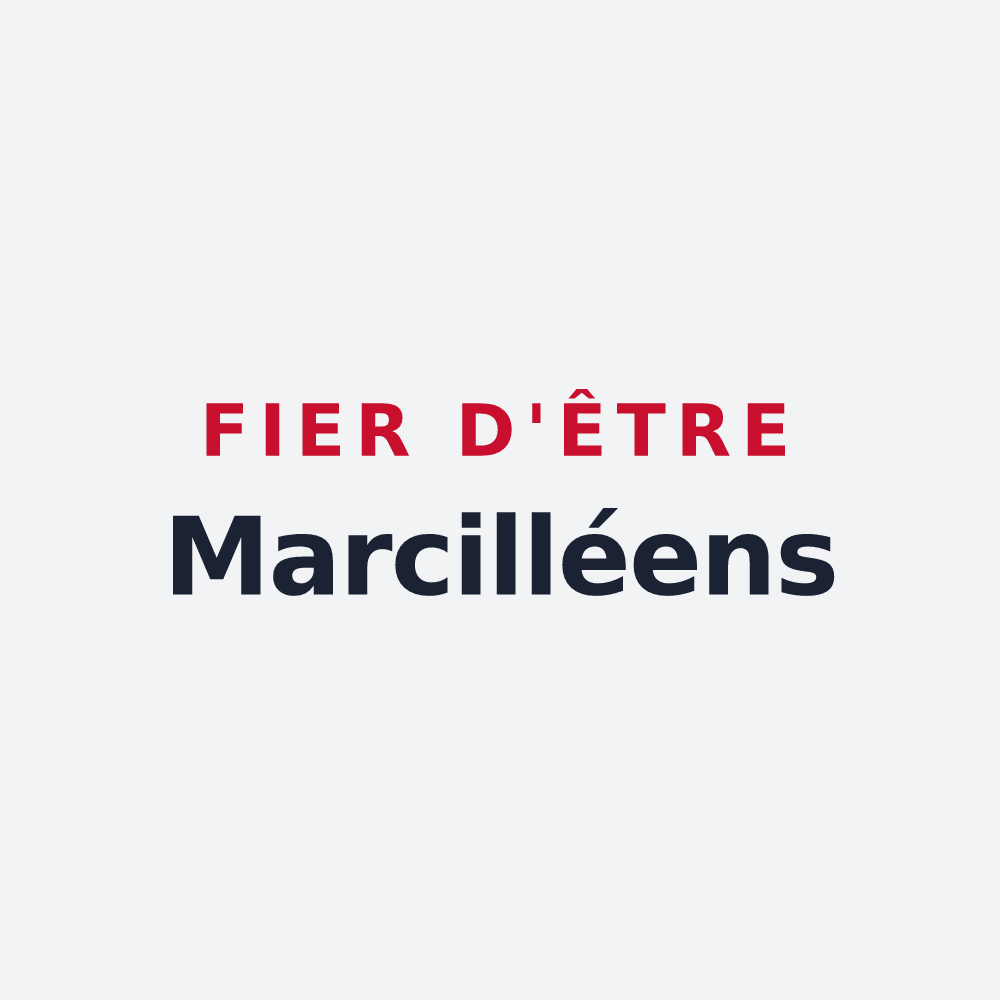 Poster « Fier d'être Marcilléens » — design pour Marcillé-Robert
