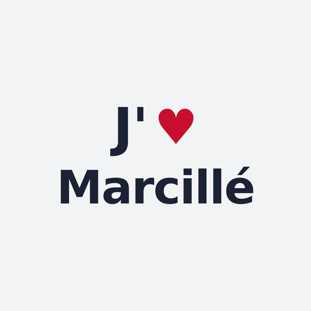 Poster personnalisé Marcillé — design J'aime Marcillé