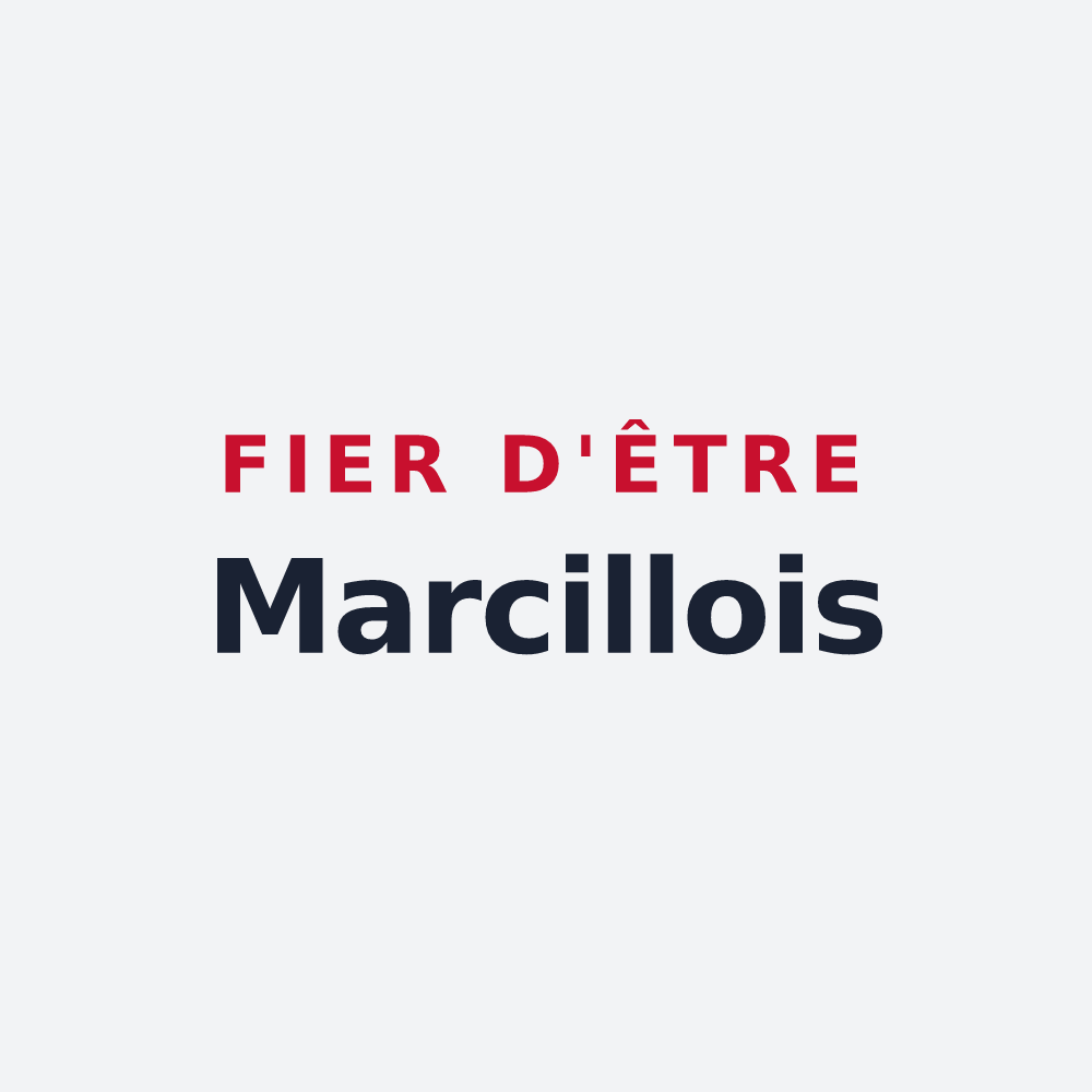 Poster « Fier d'être Marcillois » — design pour Marcilly-d'Azergues