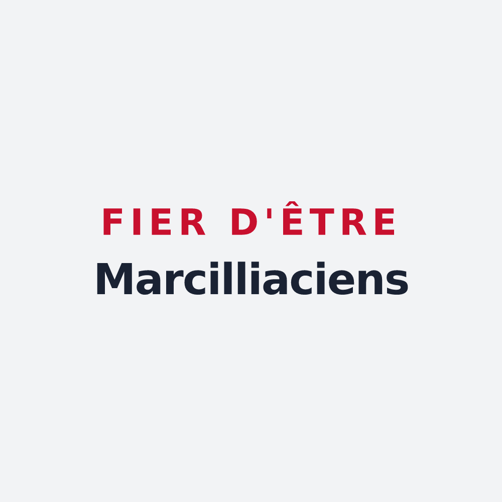 Poster « Fier d'être Marcilliaciens » — design pour Marcilly-en-Beauce