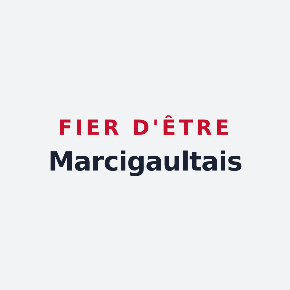 Poster « Fier d'être Marcigaultais » — design pour Marcilly-en-Gault