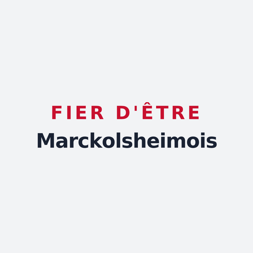 Poster « Fier d'être Marckolsheimois » — design pour Marckolsheim