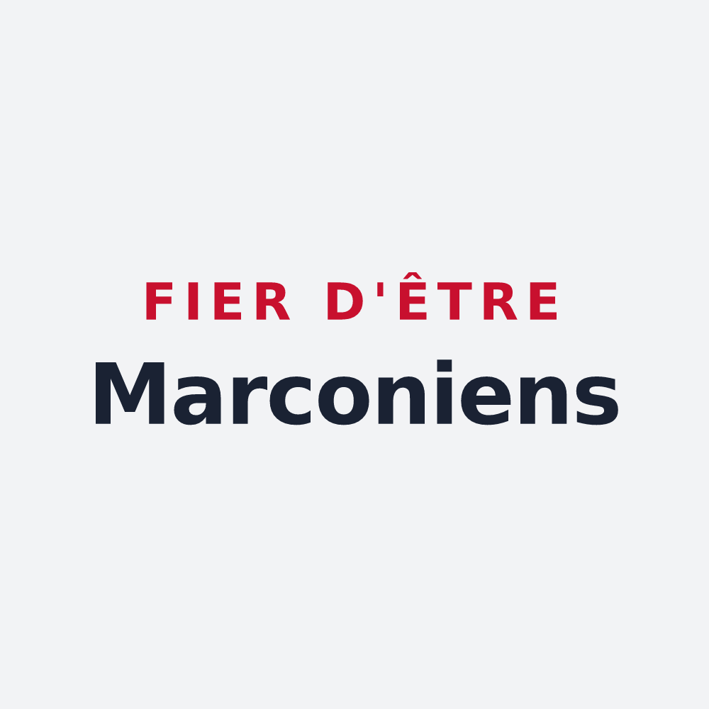 Poster « Fier d'être Marconiens » — design pour Marcoing