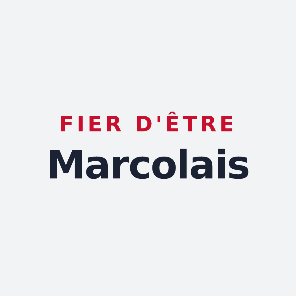 Poster « Fier d'être Marcolais » — design pour Marcols-les-Eaux