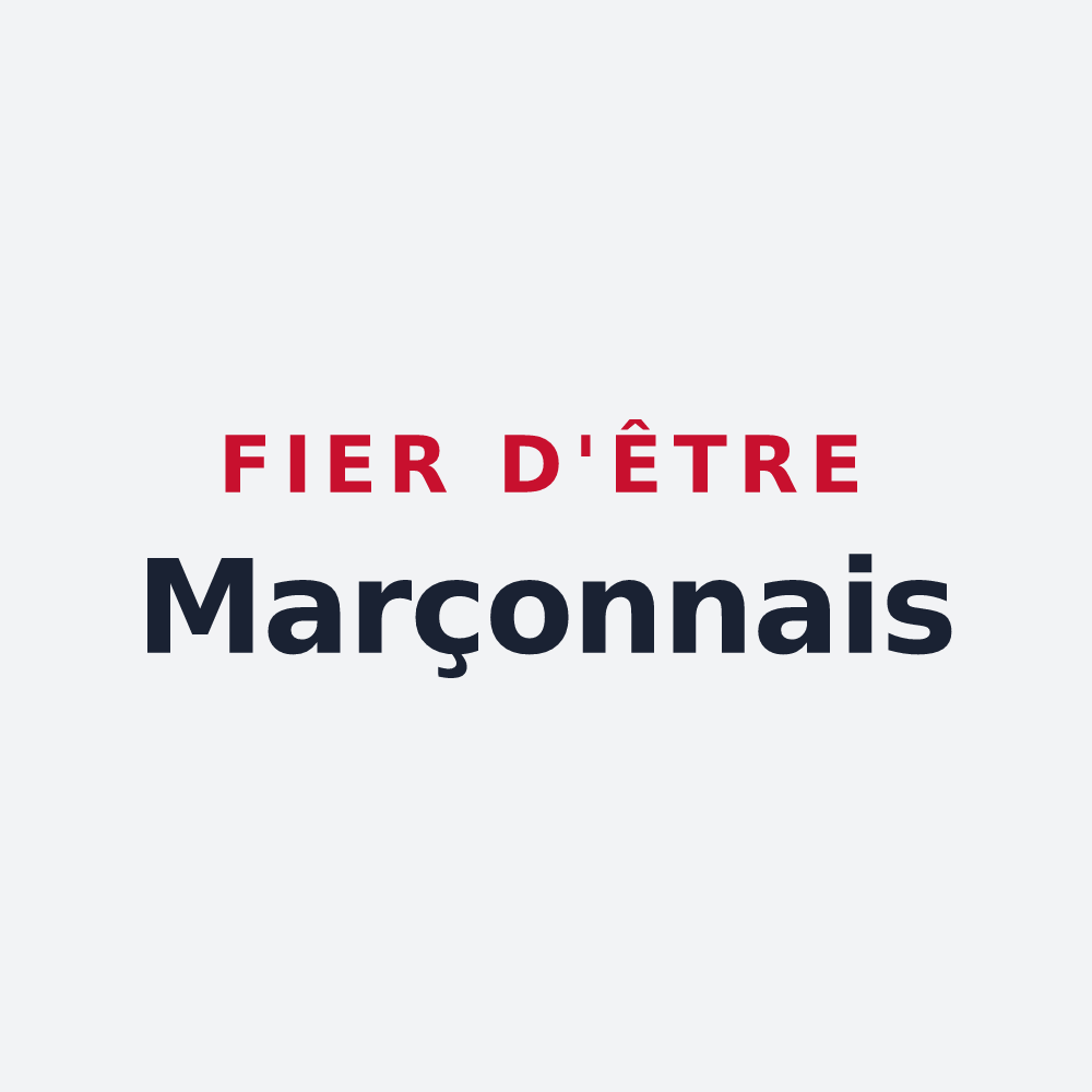 Poster « Fier d'être Marçonnais » — design pour Marçon