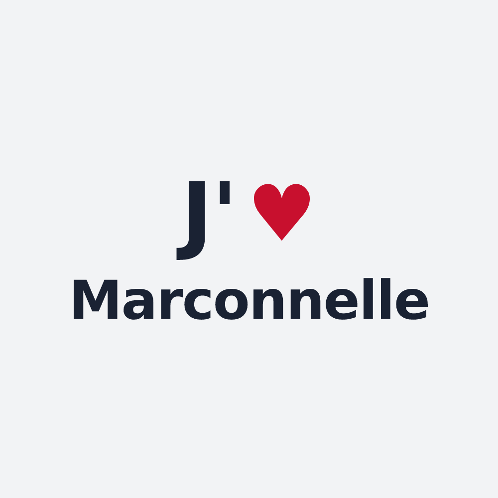 Poster personnalisé Marconnelle — design J'aime Marconnelle