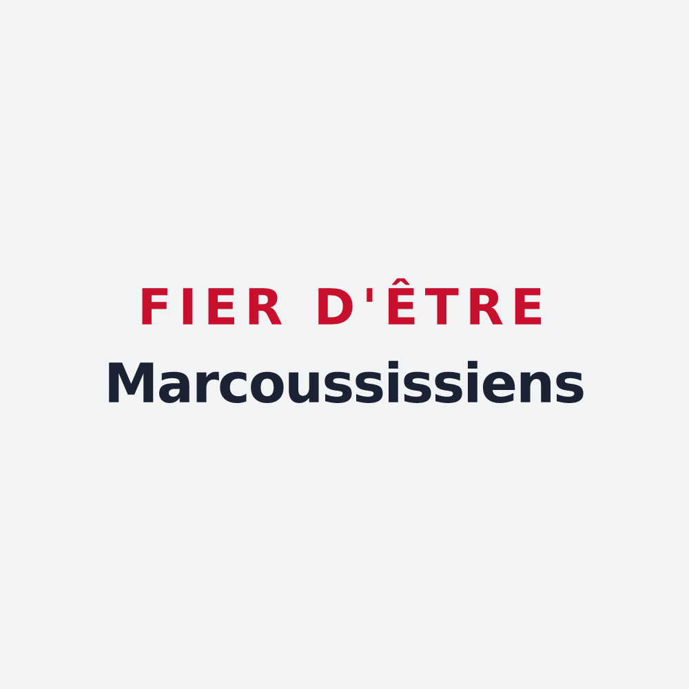 Poster « Fier d'être Marcoussissiens » — design pour Marcoussis