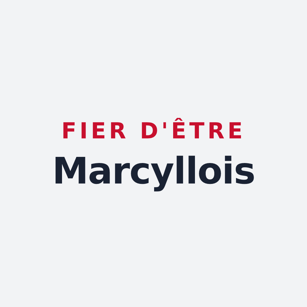 Poster « Fier d'être Marcyllois » — design pour Marcy-l'Étoile