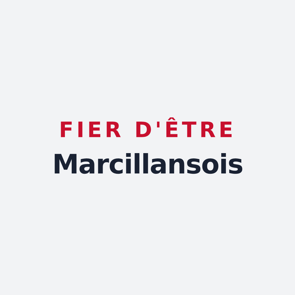 Poster « Fier d'être Marcillansois » — design pour Marcy