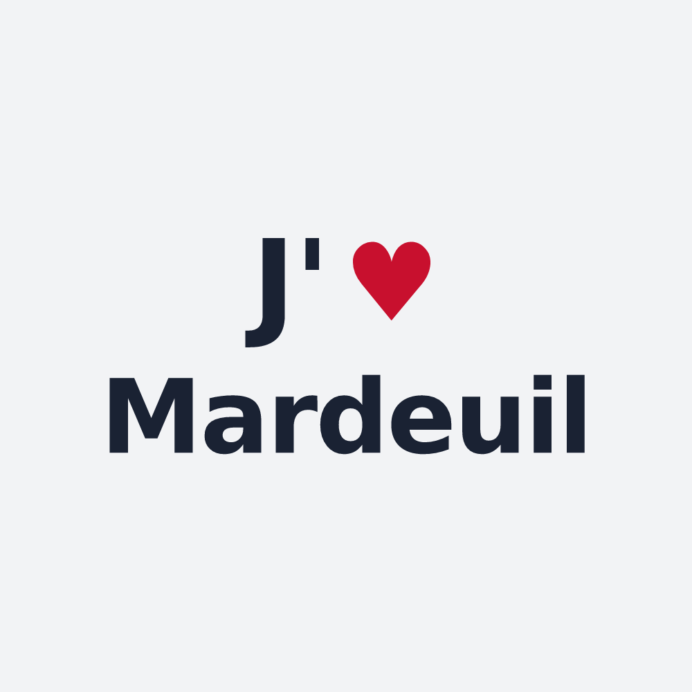 Poster personnalisé Mardeuil — design J'aime Mardeuil