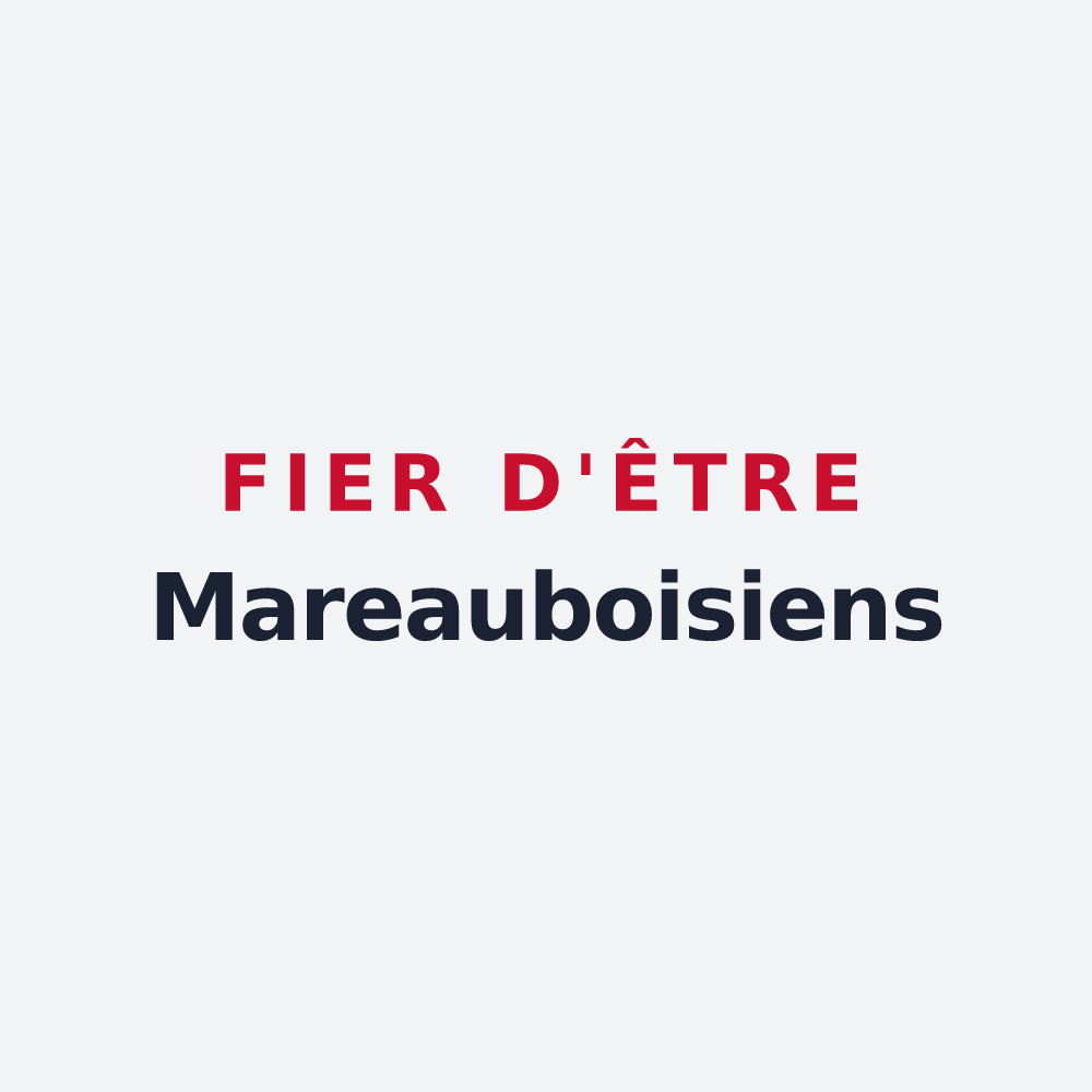 Poster « Fier d'être Mareauboisiens » — design pour Mareau-aux-Bois