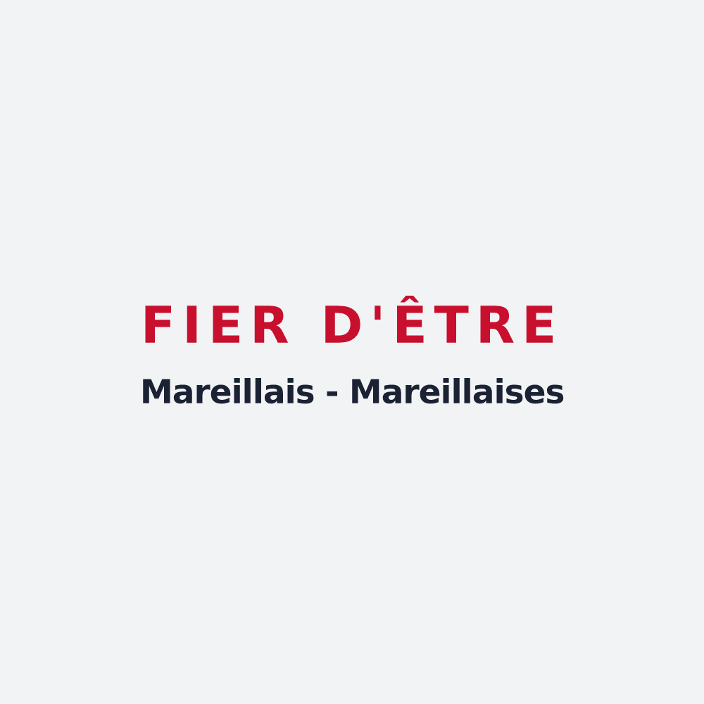 Poster « Fier d'être Mareillais - Mareillaises » — design pour Mareilles