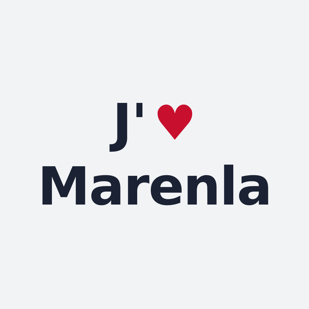 Poster personnalisé Marenla — design J'aime Marenla