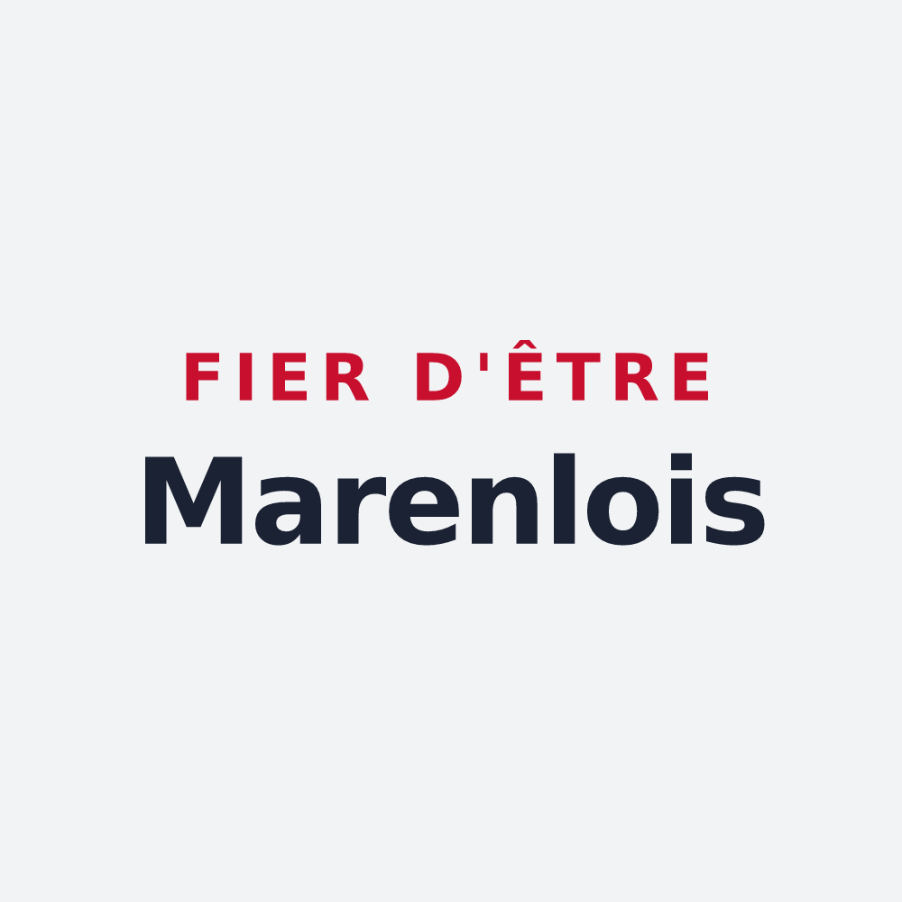 Poster « Fier d'être Marenlois » — design pour Marenla