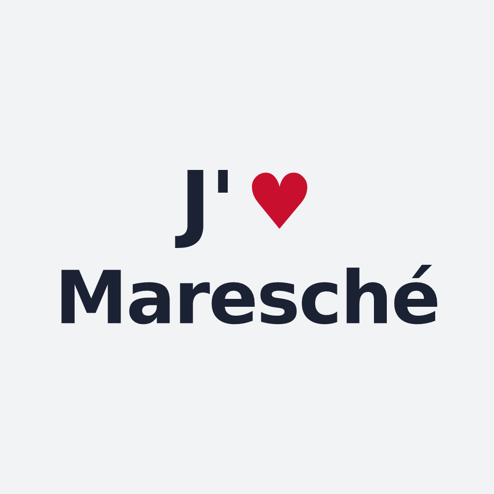 Poster personnalisé Maresché — design J'aime Maresché