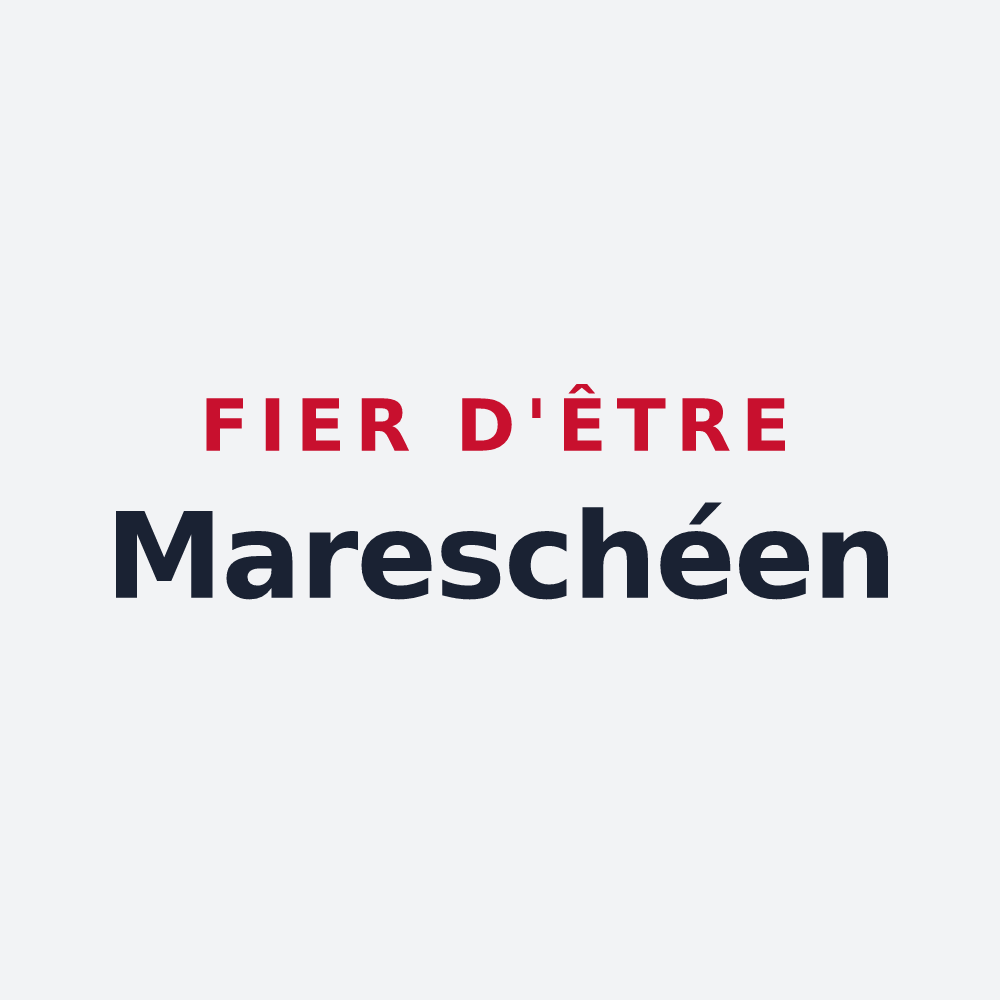 Poster « Fier d'être Mareschéen » — design pour Maresché