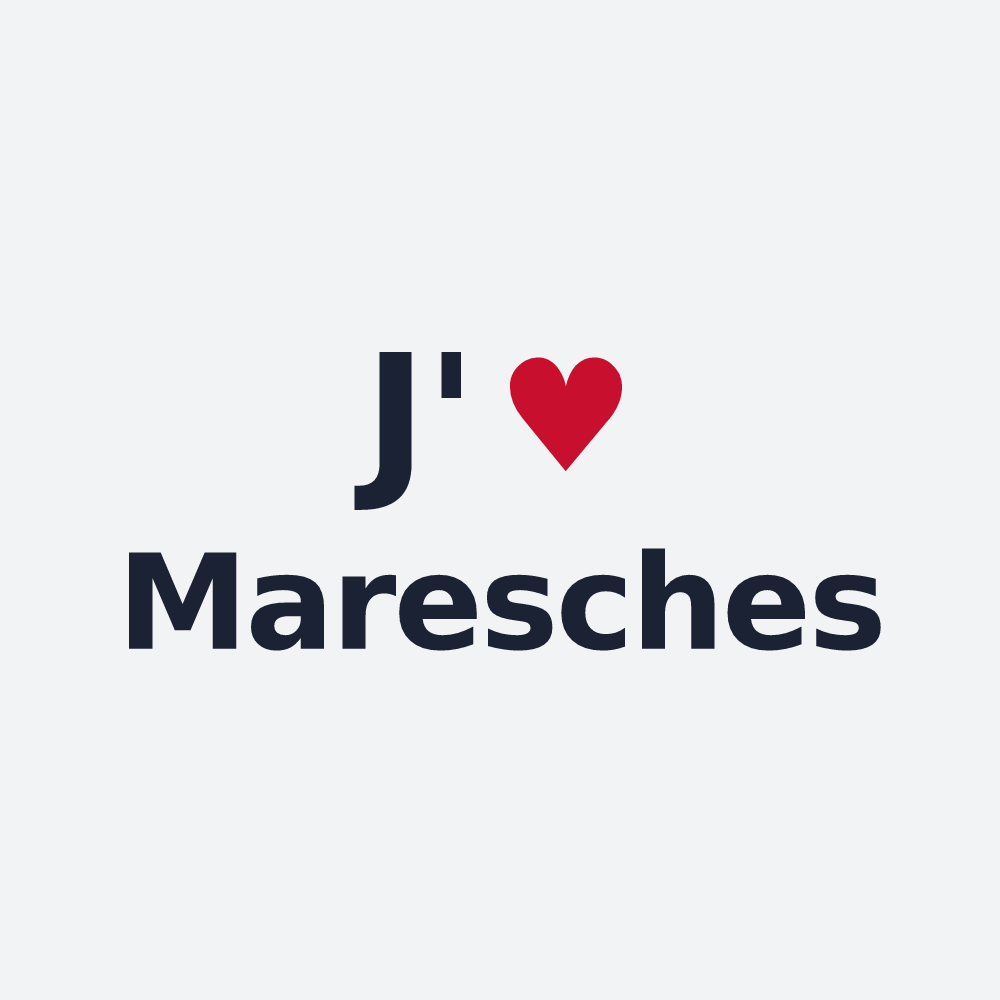 Poster personnalisé Maresches — design J'aime Maresches