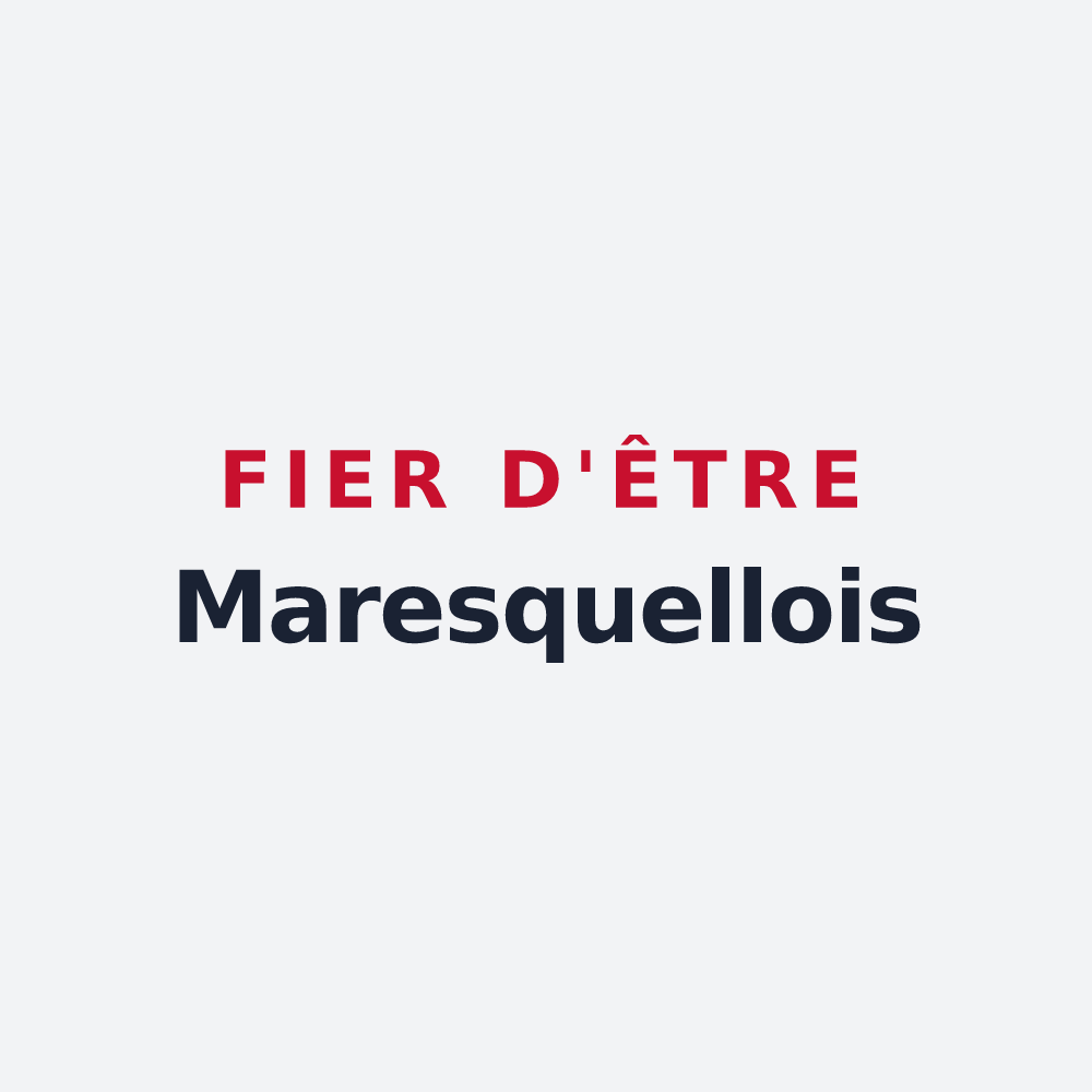 Poster « Fier d'être Maresquellois » — design pour Maresquel-Ecquemicourt