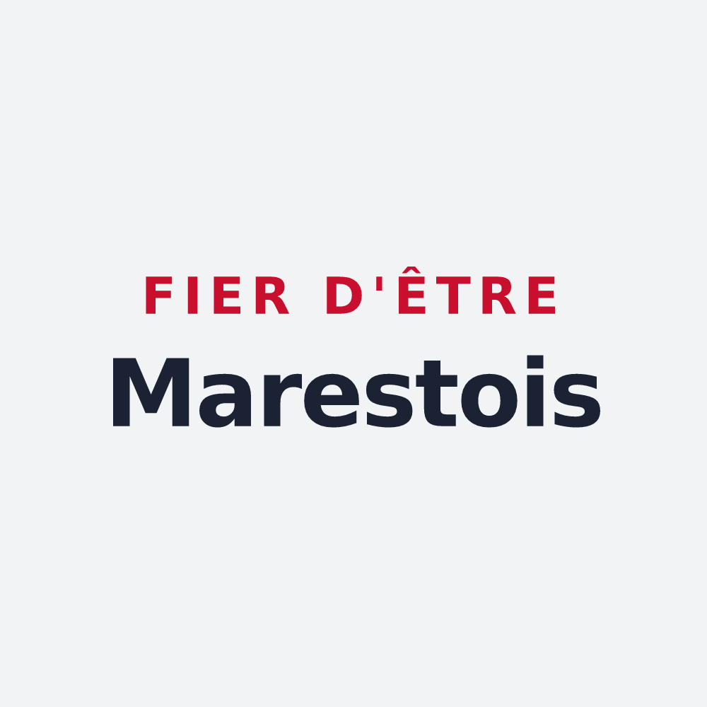 Poster « Fier d'être Marestois » — design pour Marest
