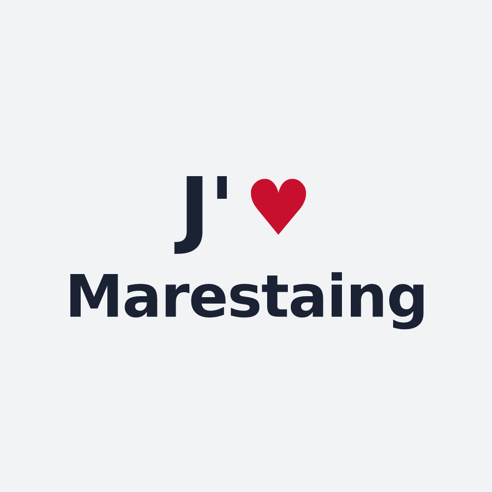 Poster personnalisé Marestaing — design J'aime Marestaing