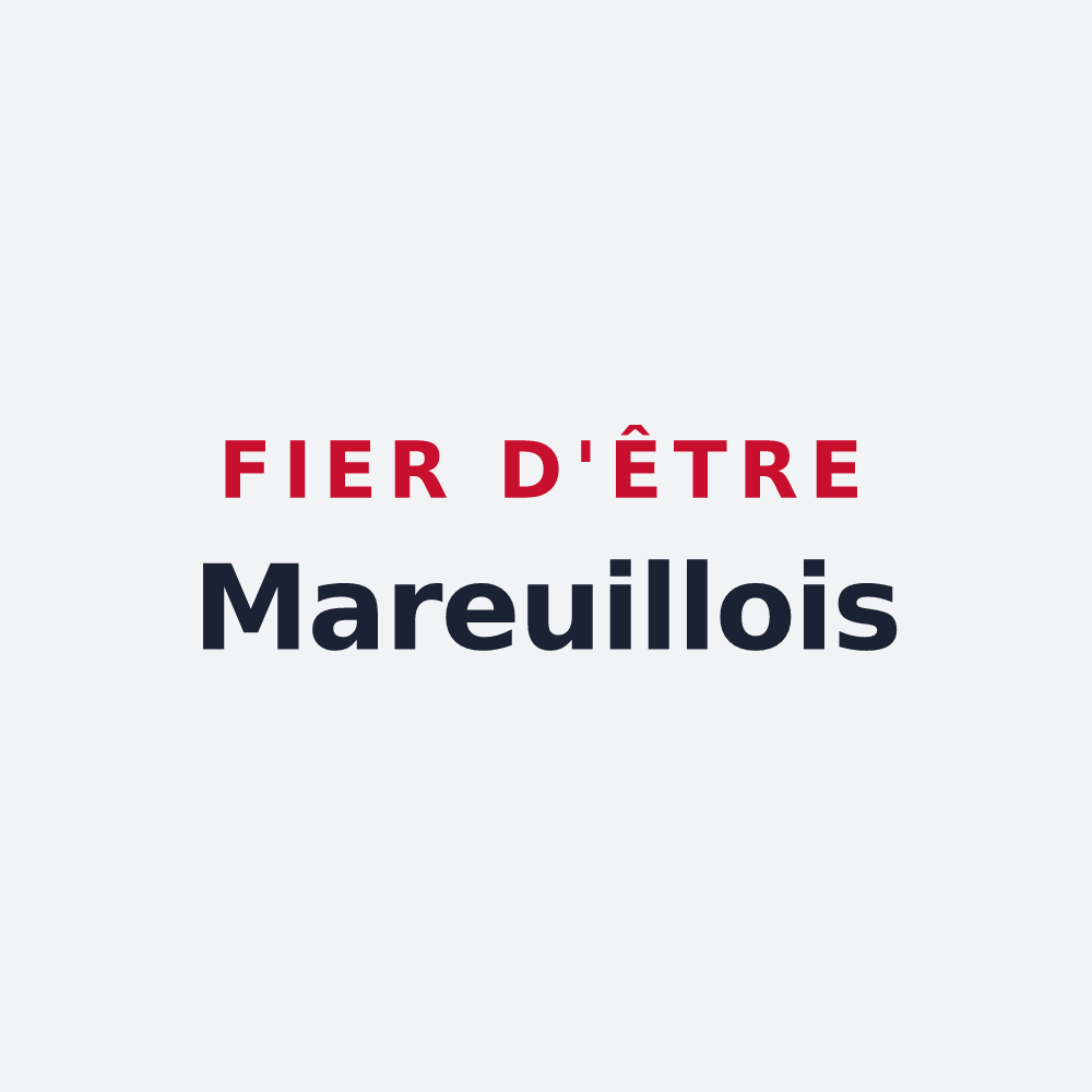 Poster « Fier d'être Mareuillois » — design pour Mareuil-la-Motte