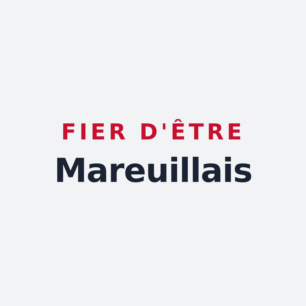 Poster « Fier d'être Mareuillais » — design pour Mareuil-sur-Lay-Dissais