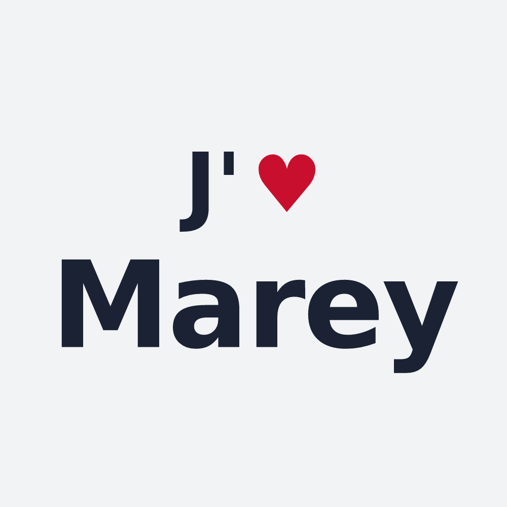 Poster personnalisé Marey — design J'aime Marey
