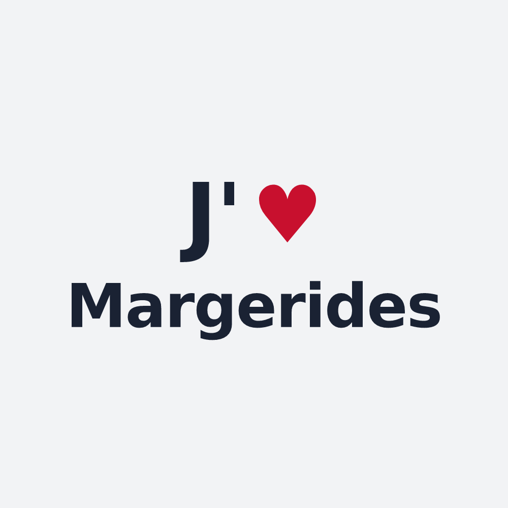 Poster personnalisé Margerides — design J'aime Margerides
