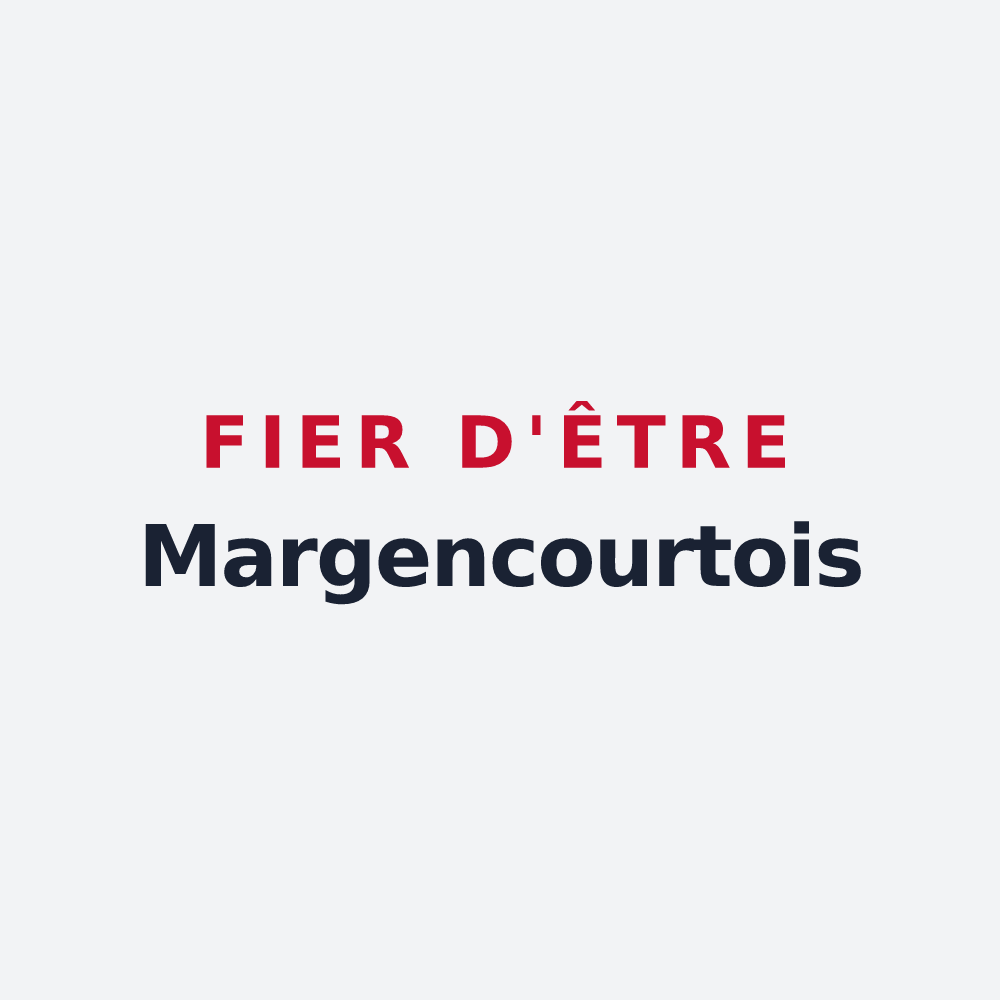 Poster « Fier d'être Margencourtois » — design pour Margerie-Hancourt