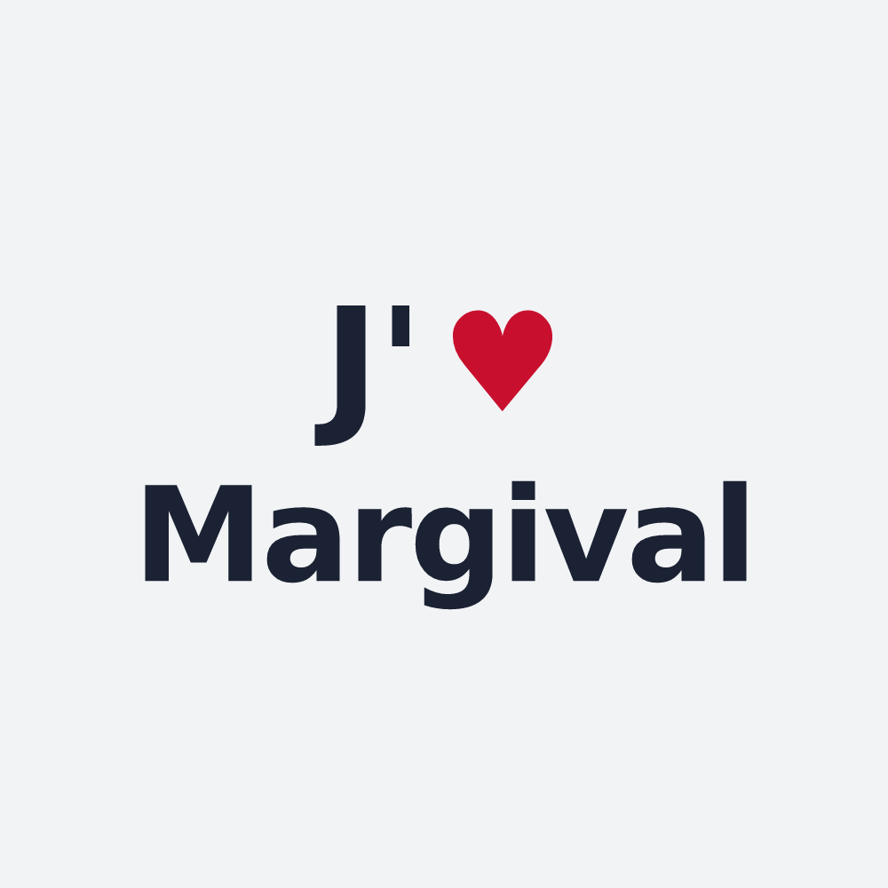 Poster personnalisé Margival — design J'aime Margival