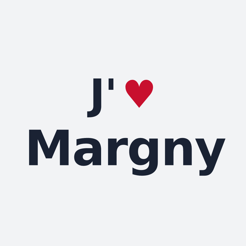 Poster personnalisé Margny — design J'aime Margny