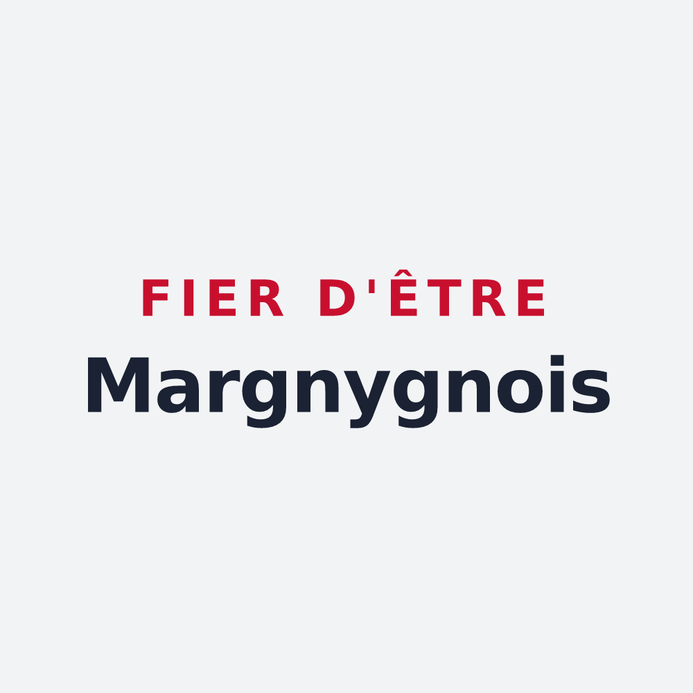 Poster « Fier d'être Margnygnois » — design pour Margny