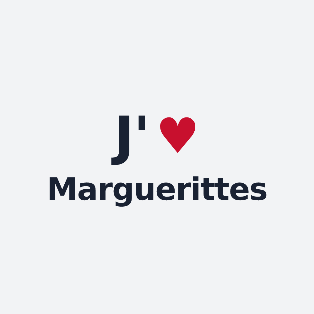 Poster personnalisé Marguerittes — design J'aime Marguerittes