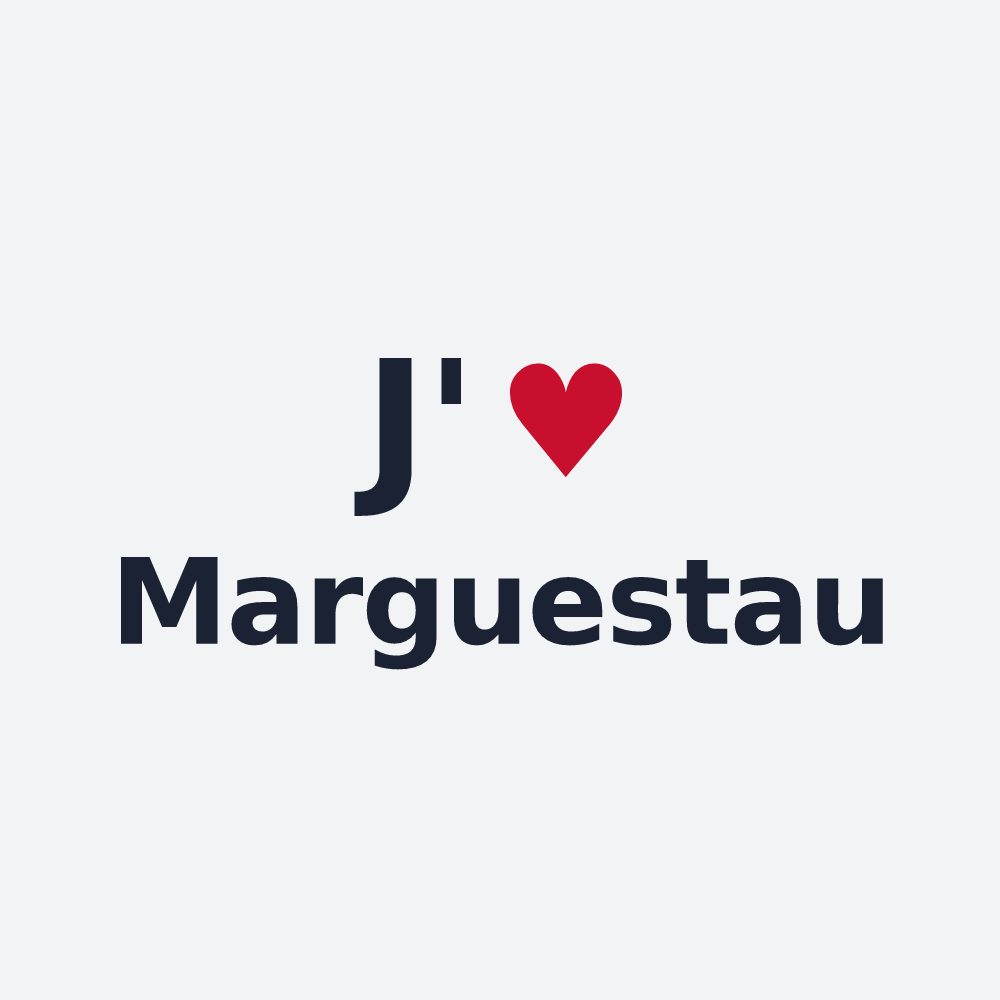 Poster personnalisé Marguestau — design J'aime Marguestau