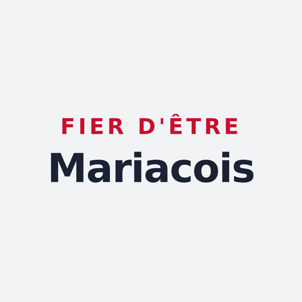 Poster « Fier d'être Mariacois » — design pour Mariac