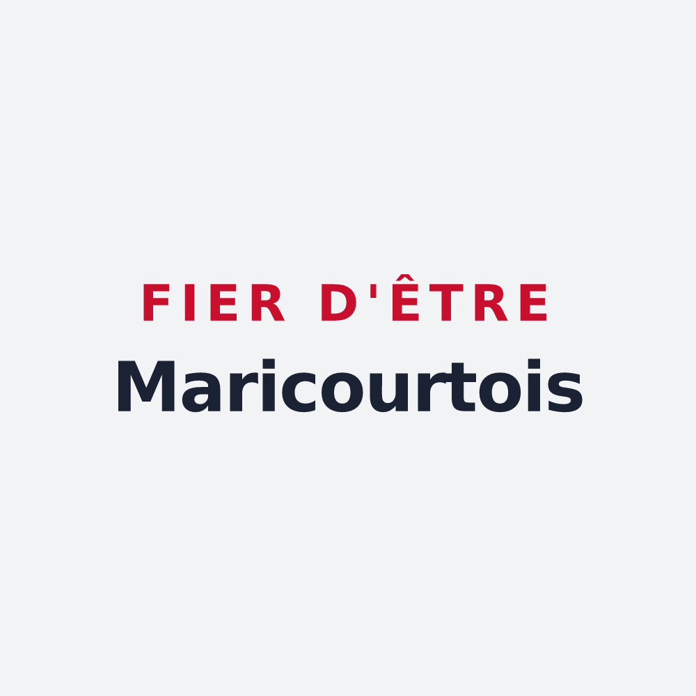 Poster « Fier d'être Maricourtois » — design pour Maricourt