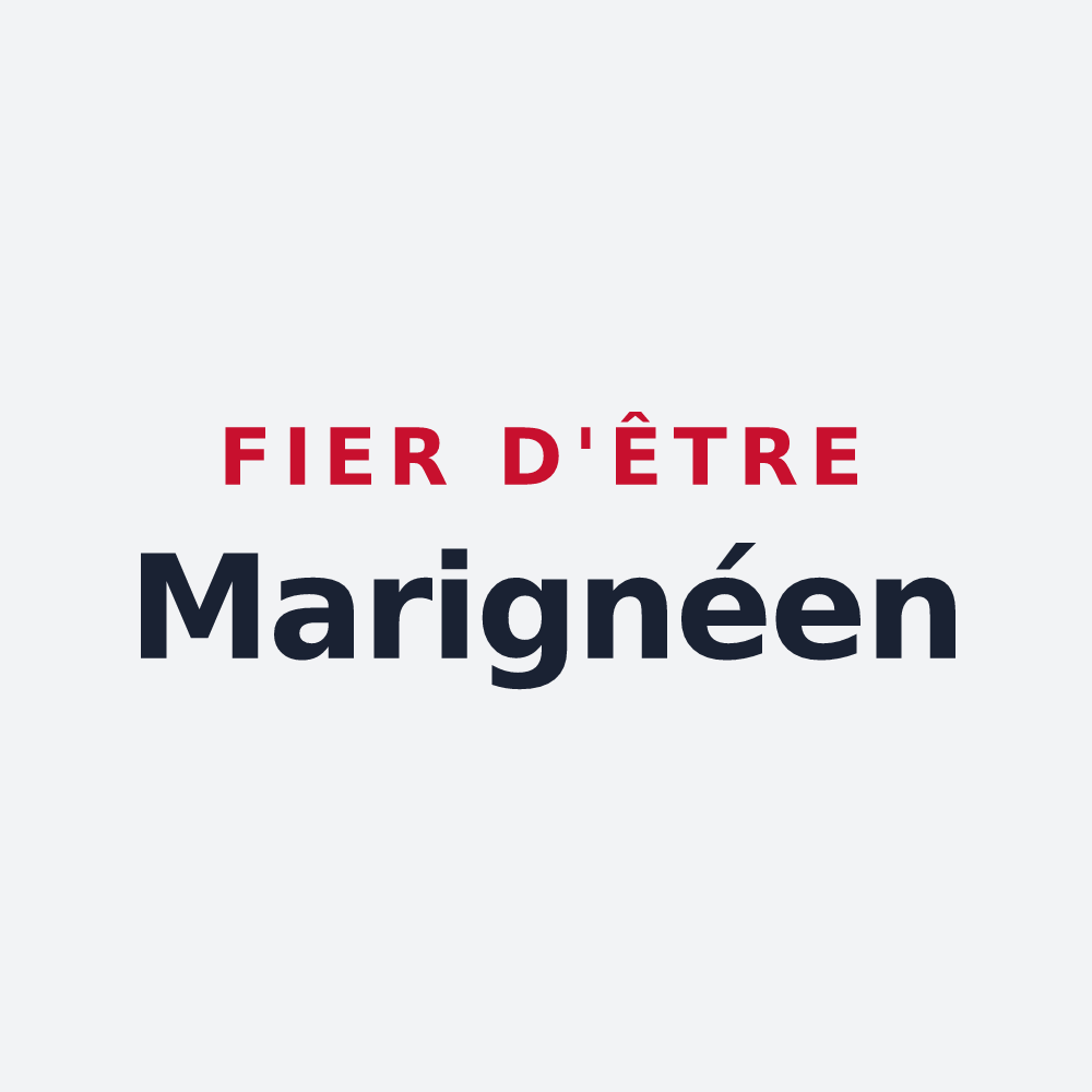 Poster « Fier d'être Marignéen » — design pour Marigné-Laillé