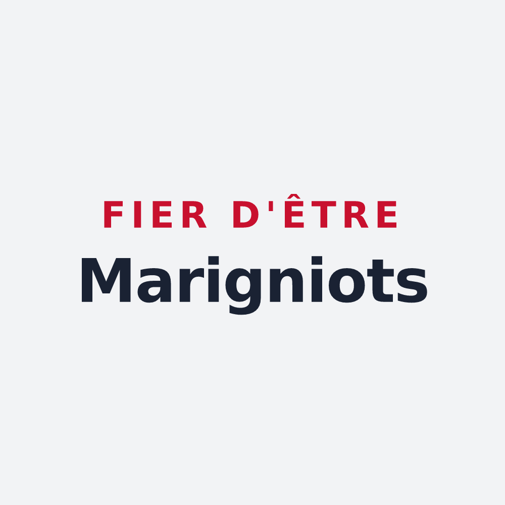 Poster « Fier d'être Marigniots » — design pour Marigny