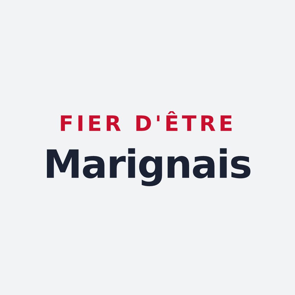 Poster « Fier d'être Marignais » — design pour Marigny-Le-Lozon