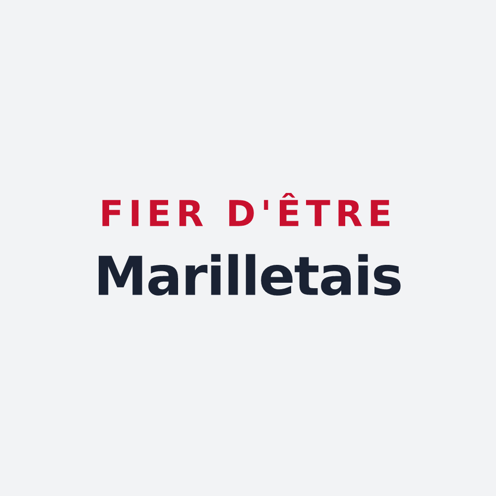 Poster « Fier d'être Marilletais » — design pour Marillet