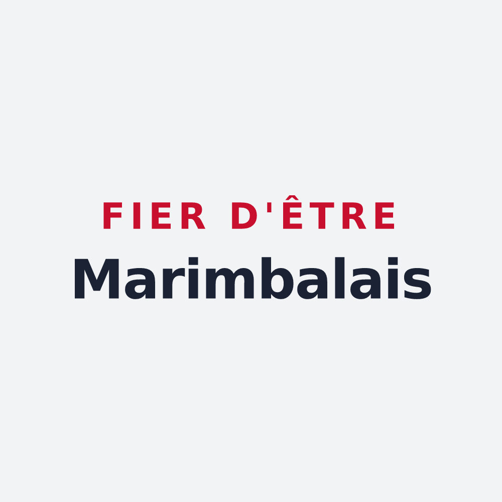 Poster « Fier d'être Marimbalais » — design pour Marimbault