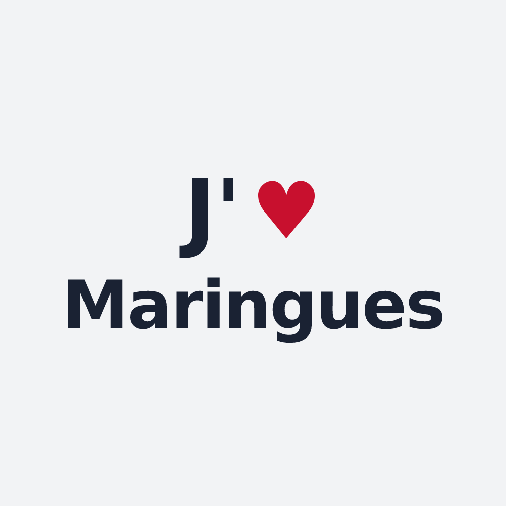 Poster personnalisé Maringues — design J'aime Maringues