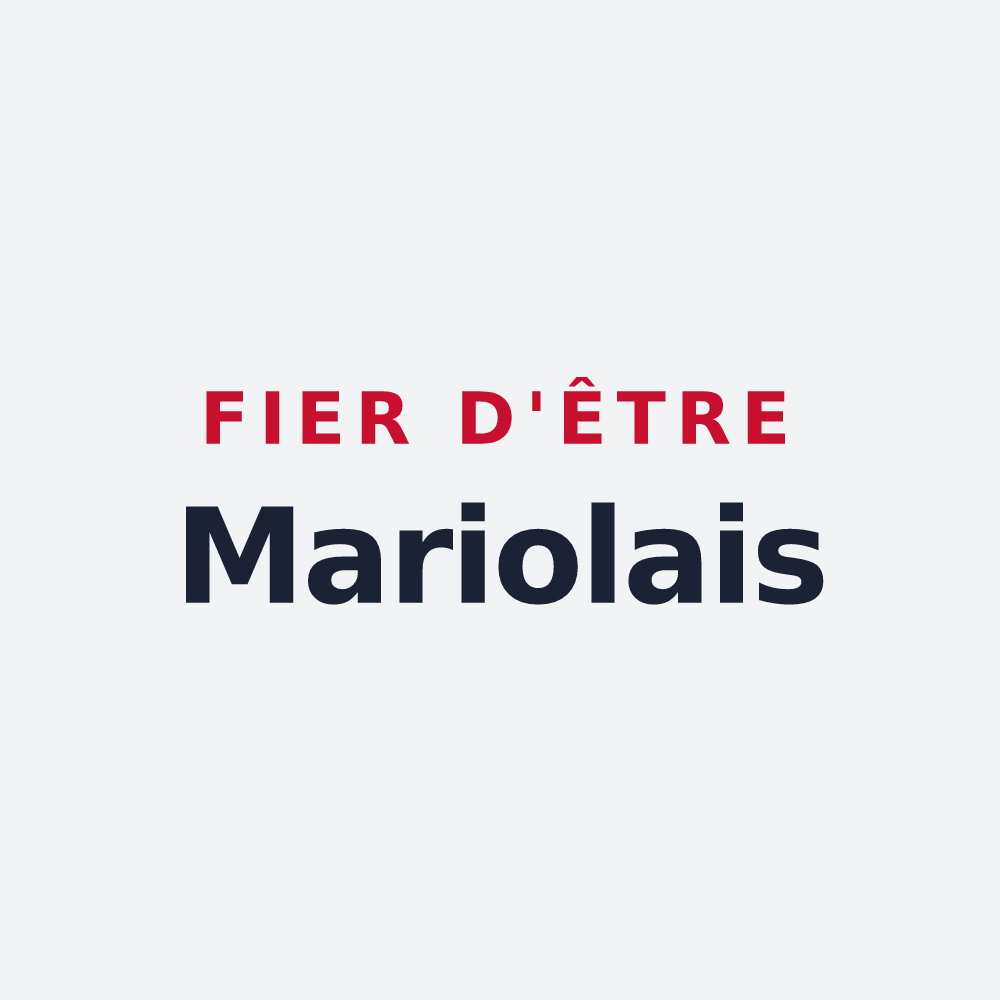 Poster « Fier d'être Mariolais » — design pour Mariol