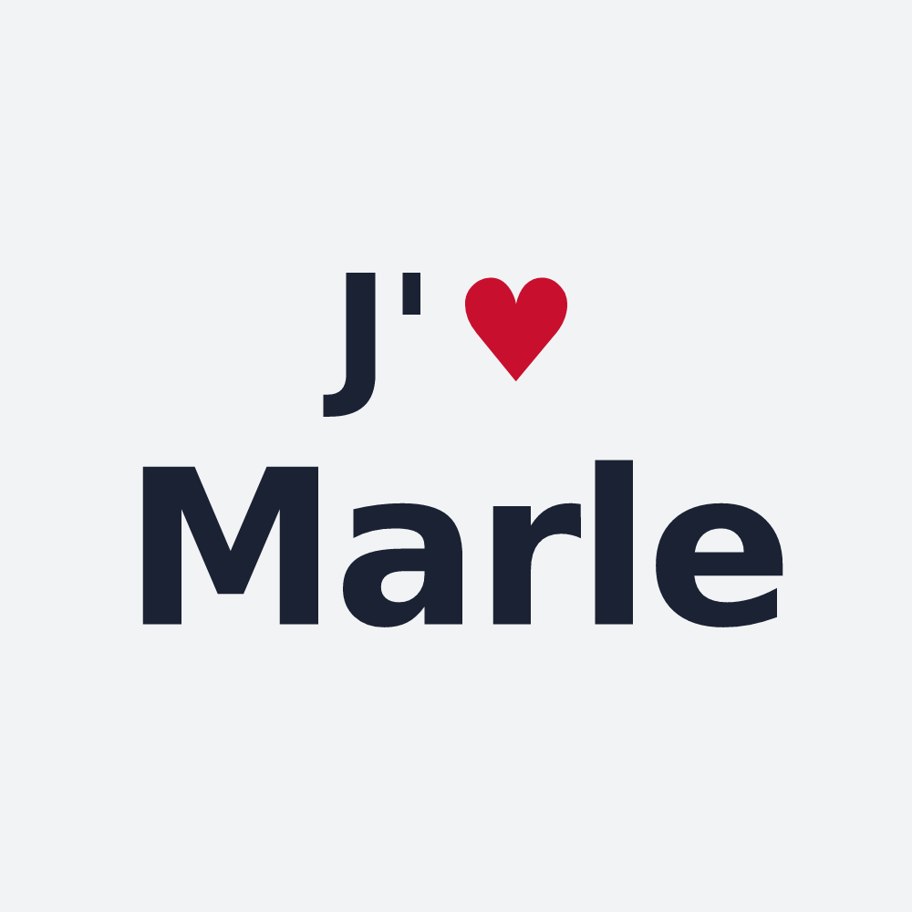Poster personnalisé Marle — design J'aime Marle