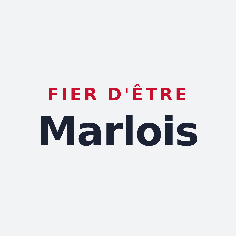 Poster « Fier d'être Marlois » — design pour Marles-en-Brie