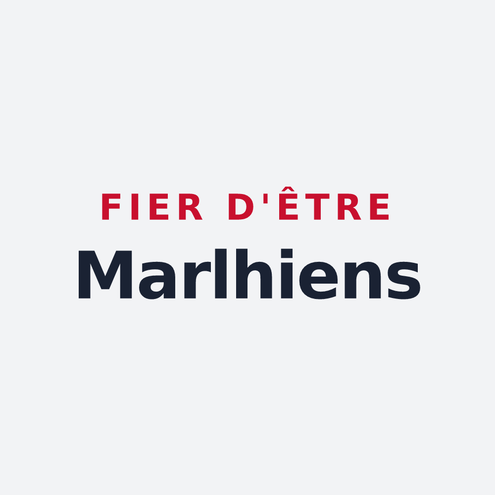 Poster « Fier d'être Marlhiens » — design pour Marlhes